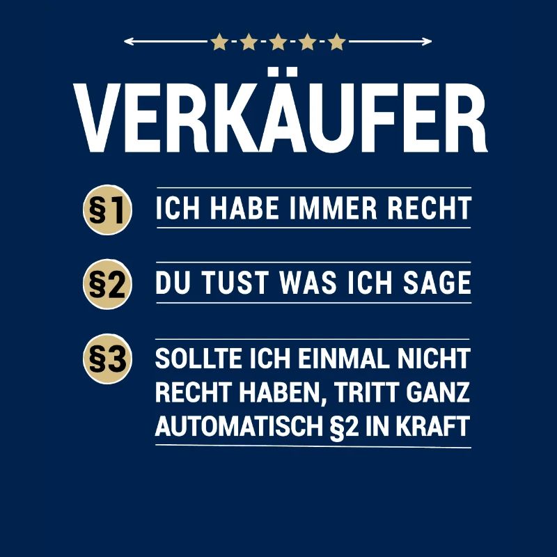 Verkäufer Beruf meine eigenen Paragraphen