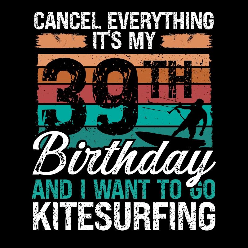 39 Anniversaire Kitesurf kitesurfeur 39 ans