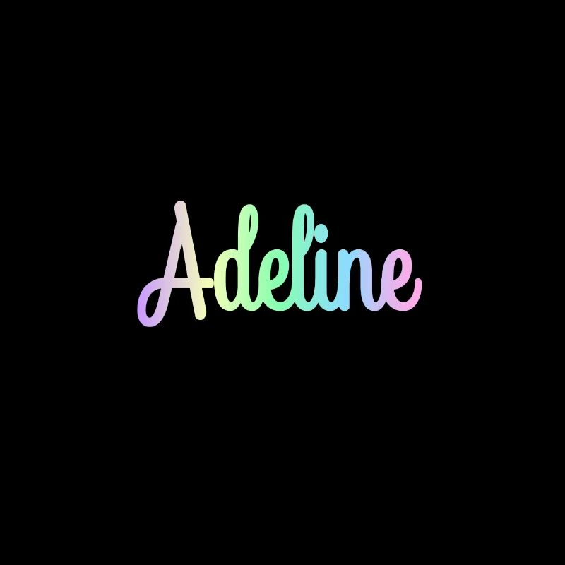 ADELINE Rainbow Cursive Minimaliste