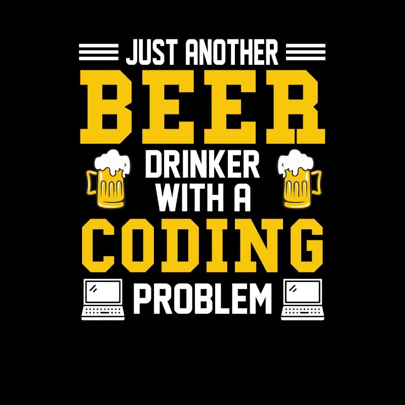 Coding Beer Programmer Coder Développeur
