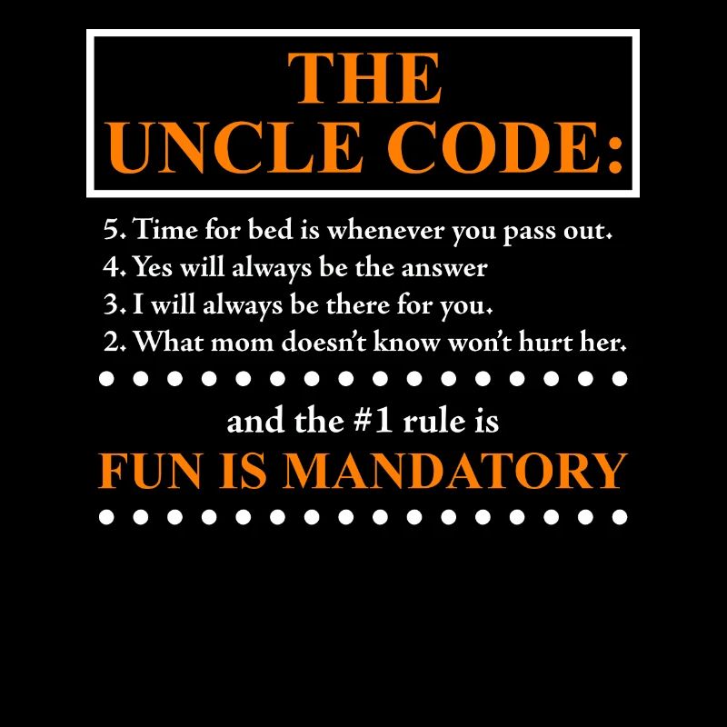 Der Onkel Code lustiger Onkel Spruch
