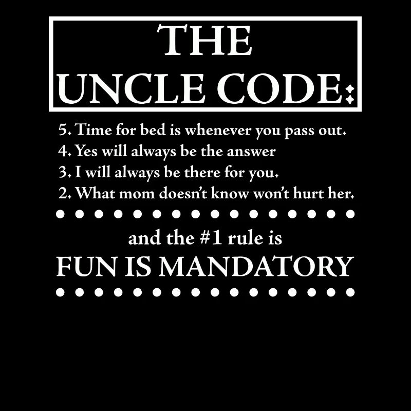 Der Onkel Code lustiger Onkel Spruch