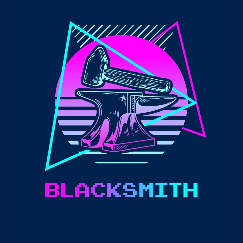 Retro Vintage Classic Blacksmith Blacksmithing