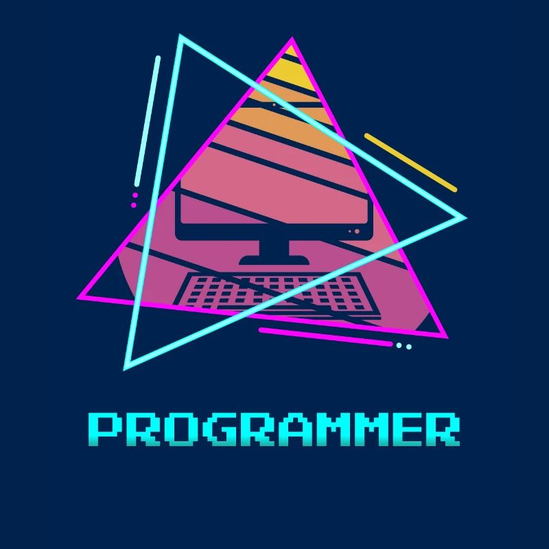 Retro Programmer Computer Programming