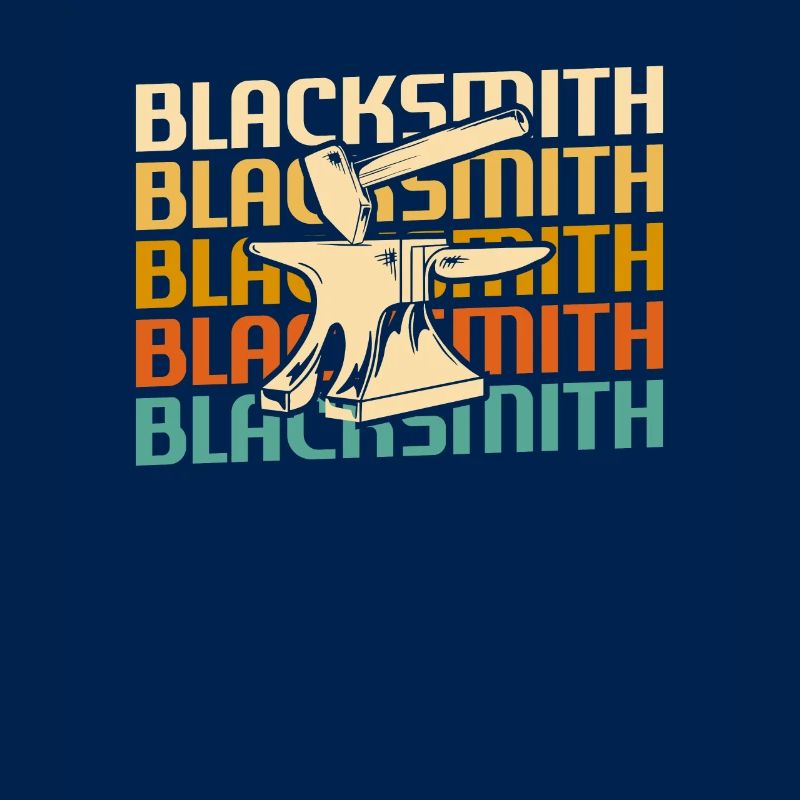 Retro Vintage Classic Blacksmith Blacksmithing