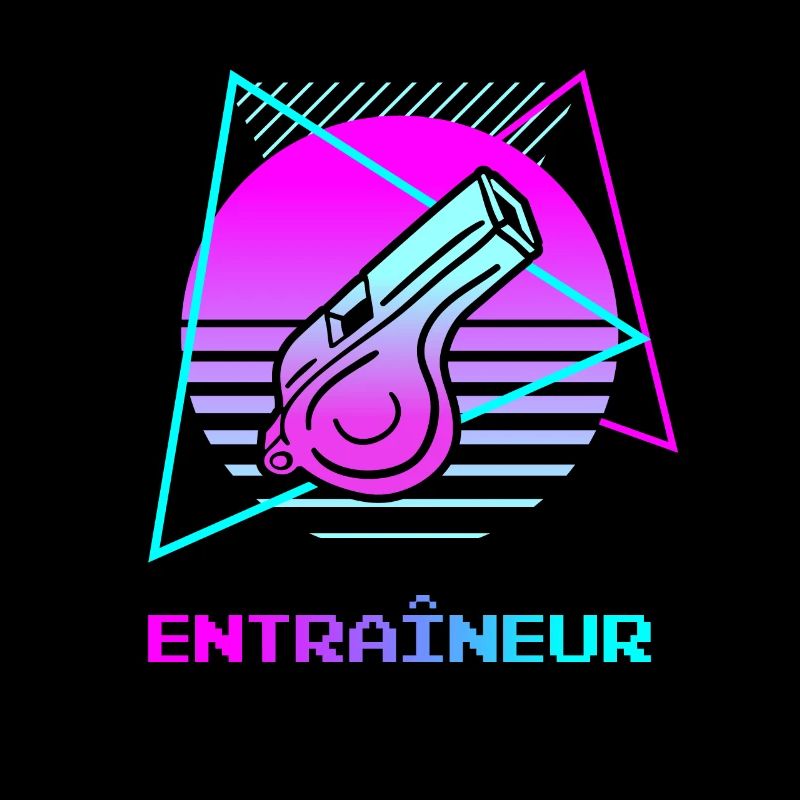 Retro Entraîneur Coach Coaching