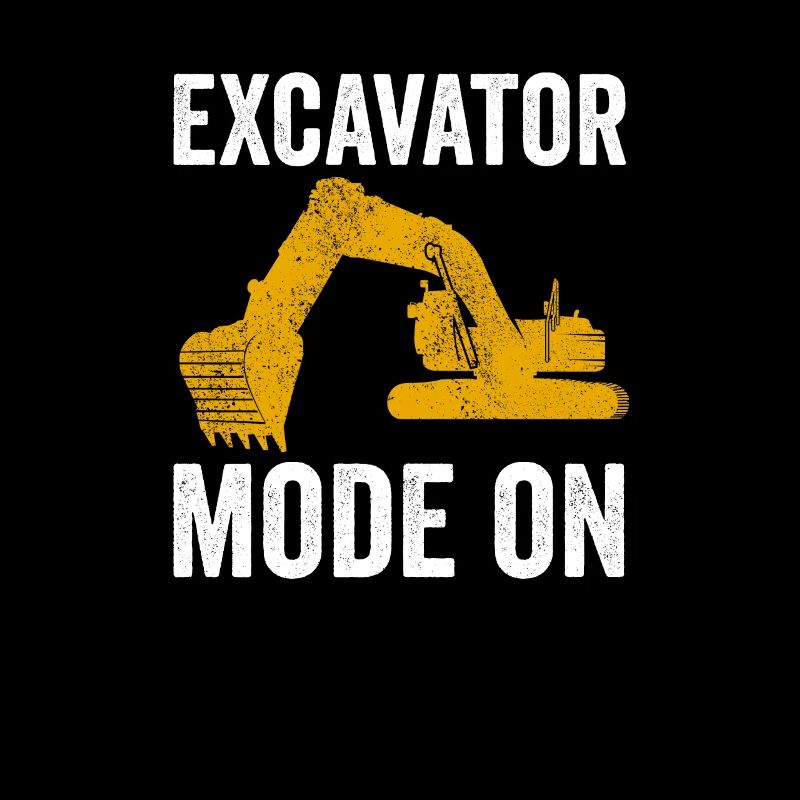 Ouvrier de la construction de pelle hydraulique travail de machine de construction