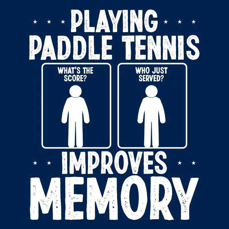 Paddle Tennis Player Funny Improves Memory Paddle