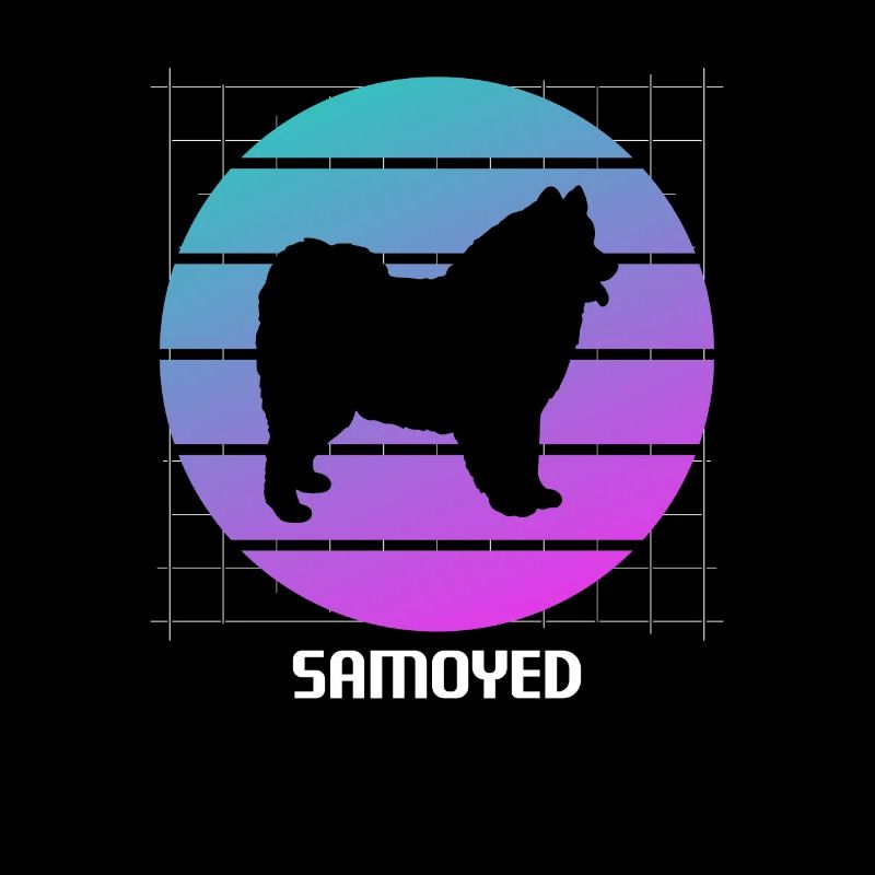 Retro Samoyed Dog Lover