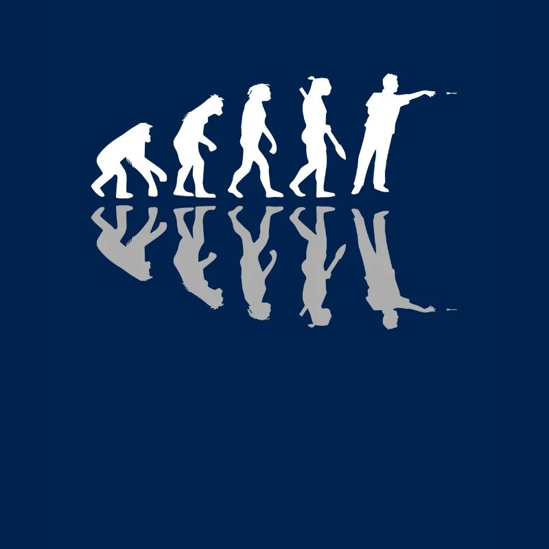 Drôle de joueur de fléchettes Human Evolution Dartboard