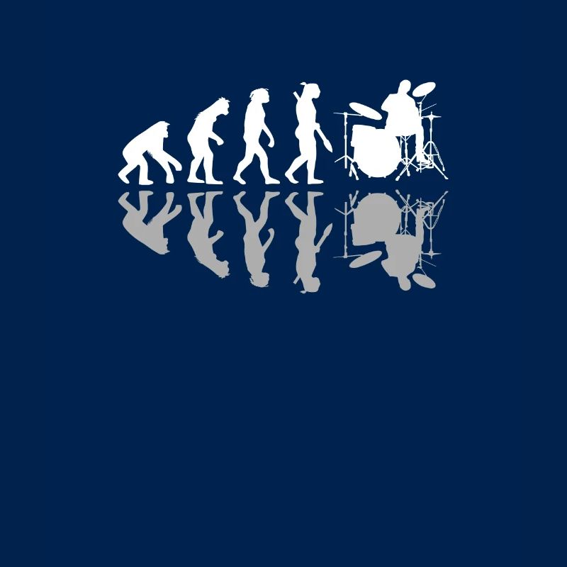 Human Evolution Drummer Drumming Lovers Drums