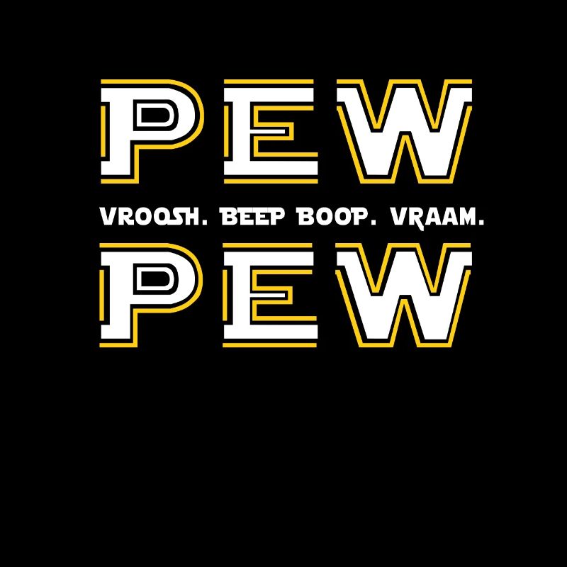 Pew Pew Wars Darth Vader Sci fi Space Geek Star