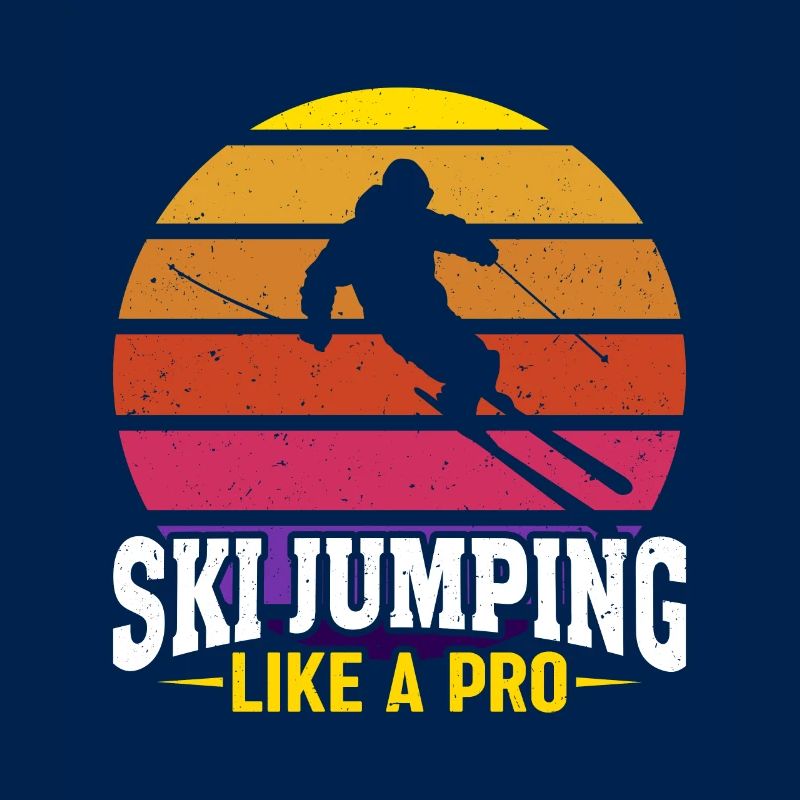 Saut à ski comme un pro Coucher de soleil
