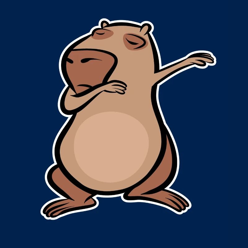 Don't worry be Cappy - Capybara dabbing