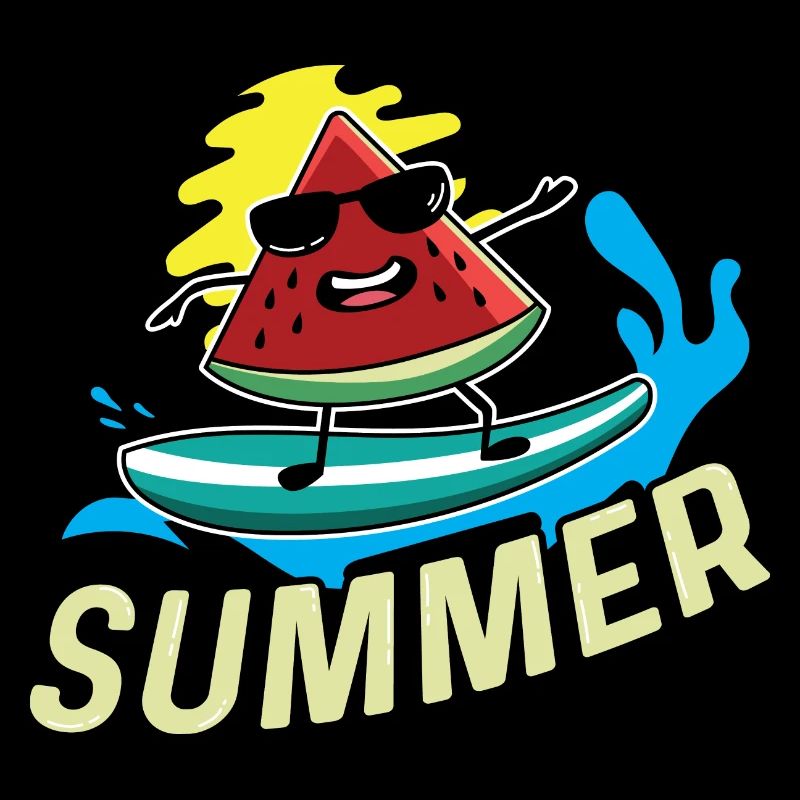 Surfer -Wassermelone Surfer oder Schwimmer Geschen