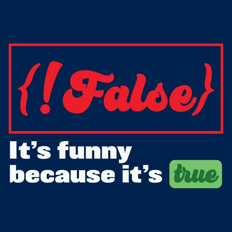 False it's funny because it's true Programmer