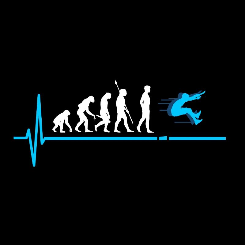 Weitsprung Evolution Leichtathletik