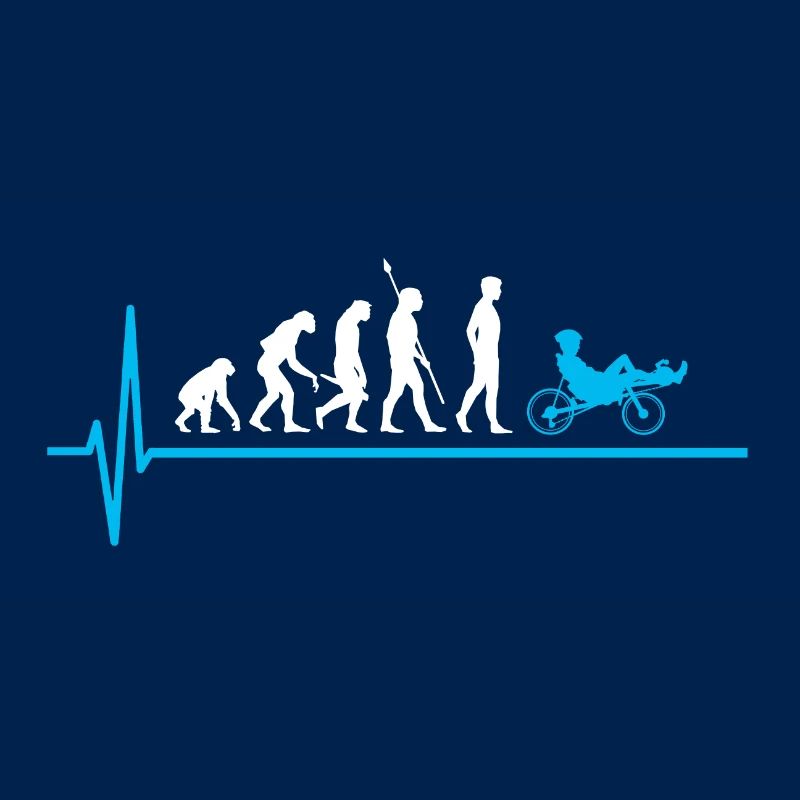 Evolution Liegerad Radfahrer