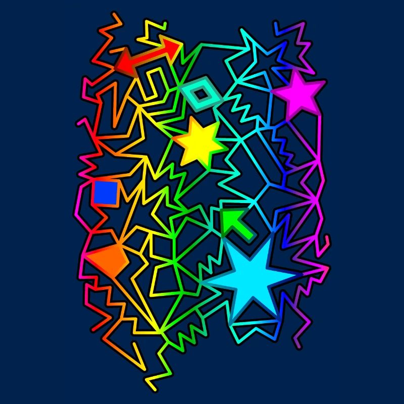 Objets graphiques colorés