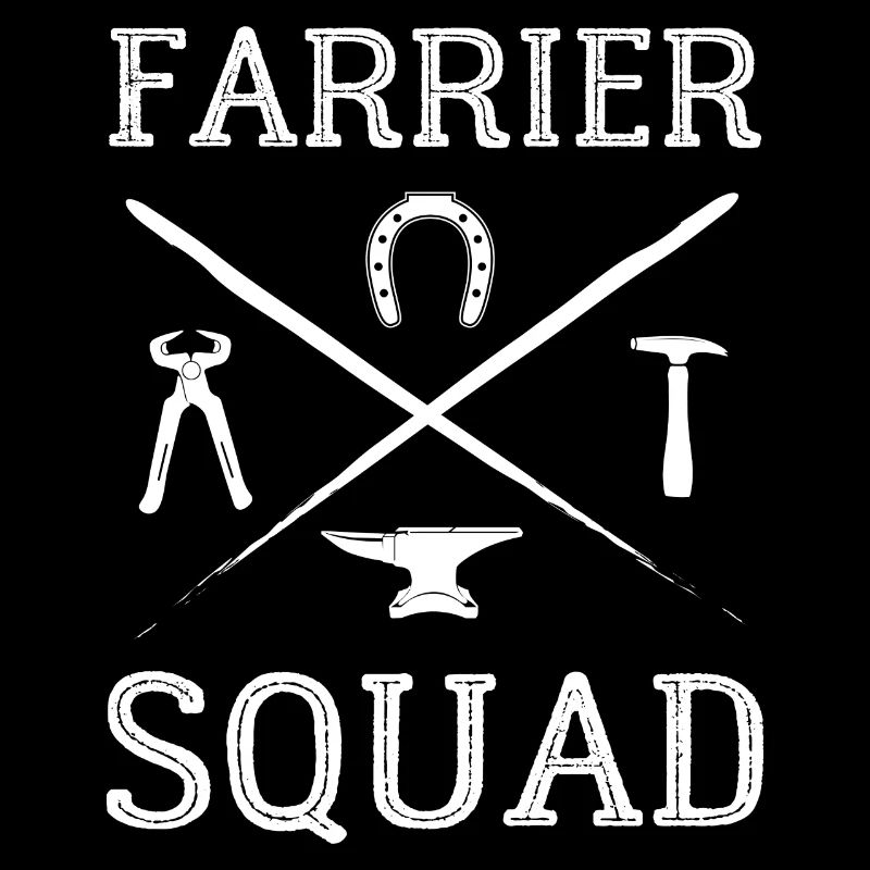 Sabots forgeant des sabots de cheval Farrier Squad
