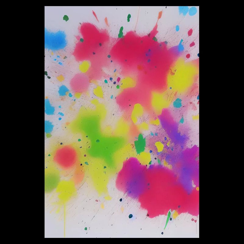 Éclaboussures colorées de couleurs