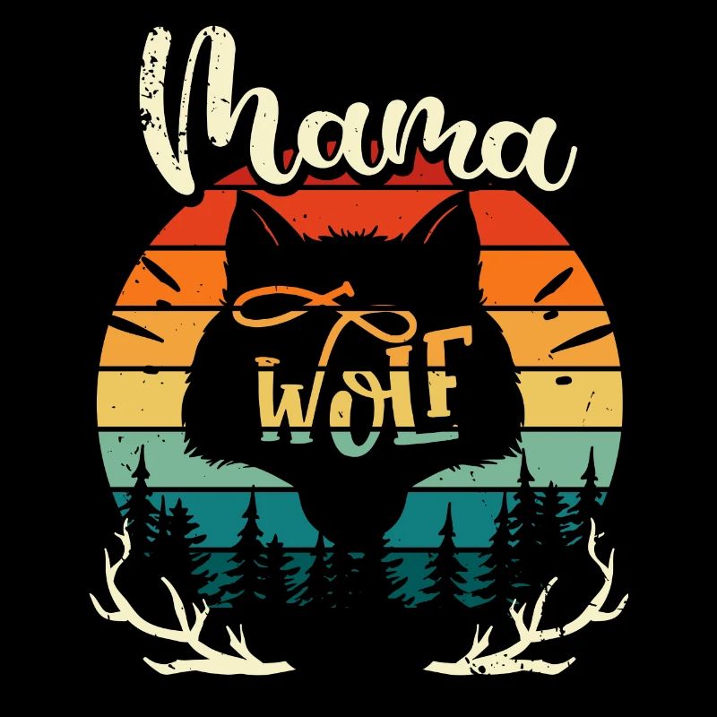 Mama Wolf -Rudel Muttertag Mutter Geschenk Familie