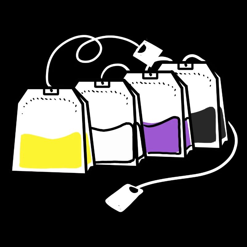 Nonbinary Pride Tea Bag Nonbinary Pride