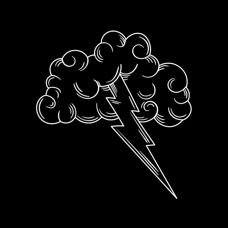 Lightning thunder thunderstorm electricity energy gift idea