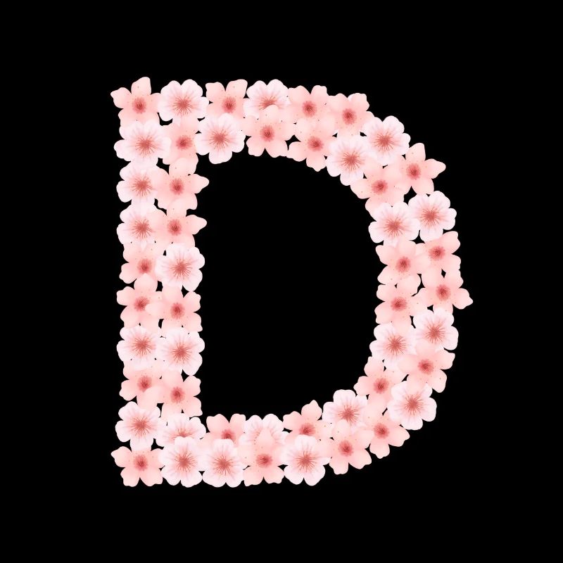 D from cherry blossoms