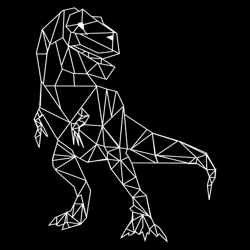 T-Rex minimalist Low Poly