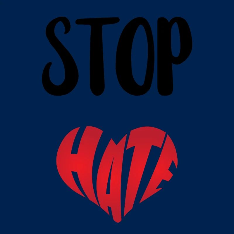 No Hate Dislike Stop Hate Anti Hate