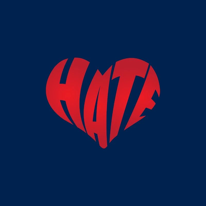 No Hate Dislike Stop Hate Anti Hate