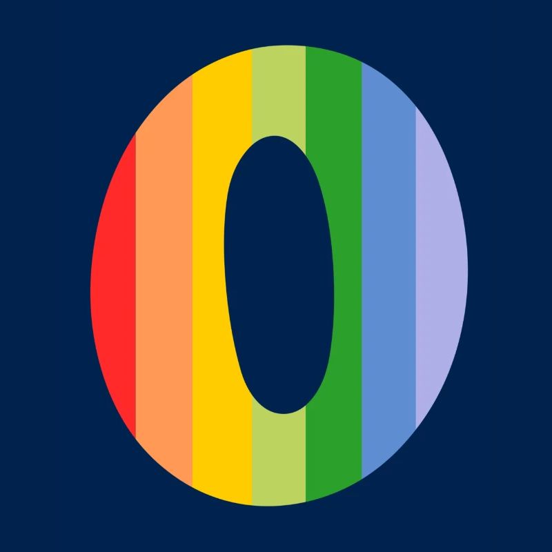 Buchstabe oder Regenbogen