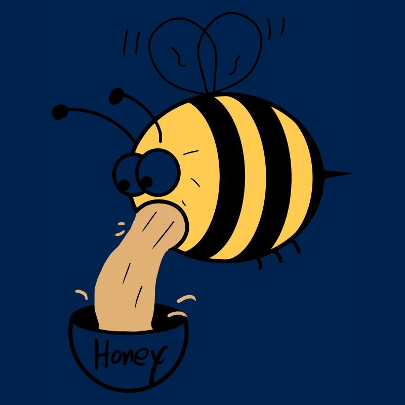 Biene kotzt Honig
