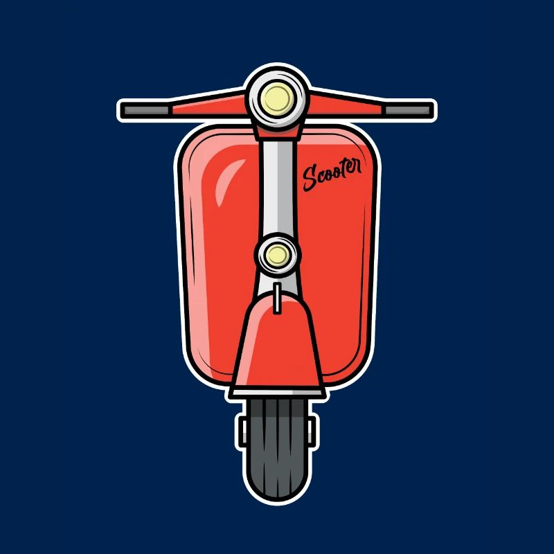 Scooter Motorroller Roller rot