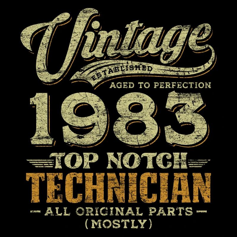 Vintage 1983 Technicien Top Notch