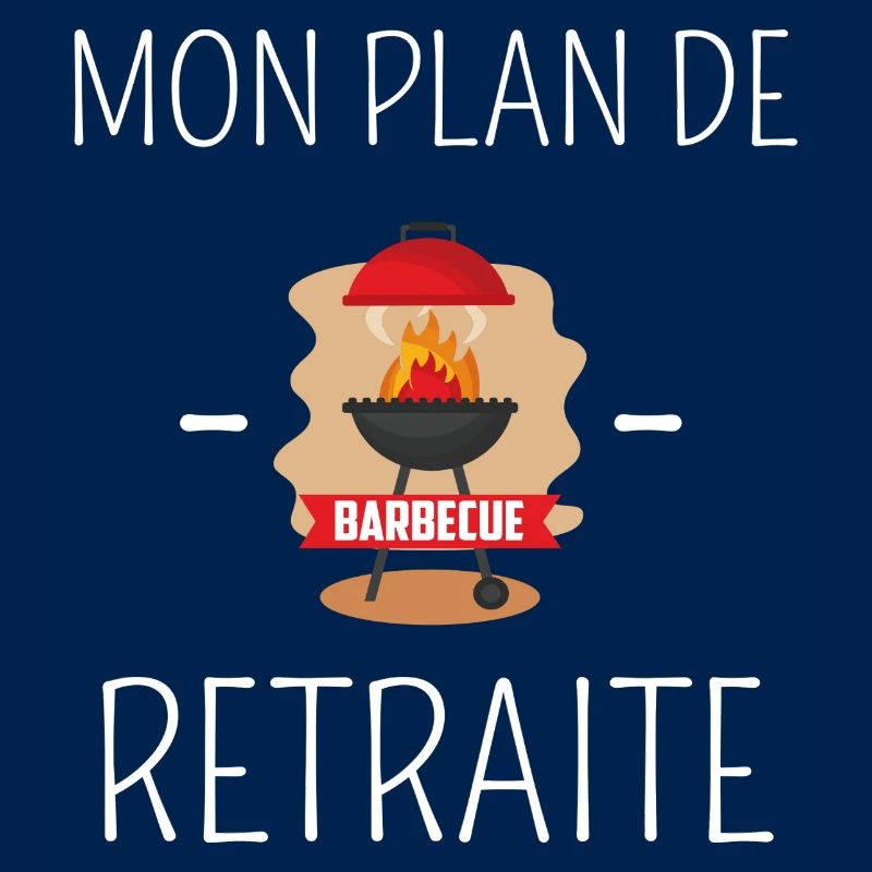 tee shirt retraite mon plan de retraite barbecue