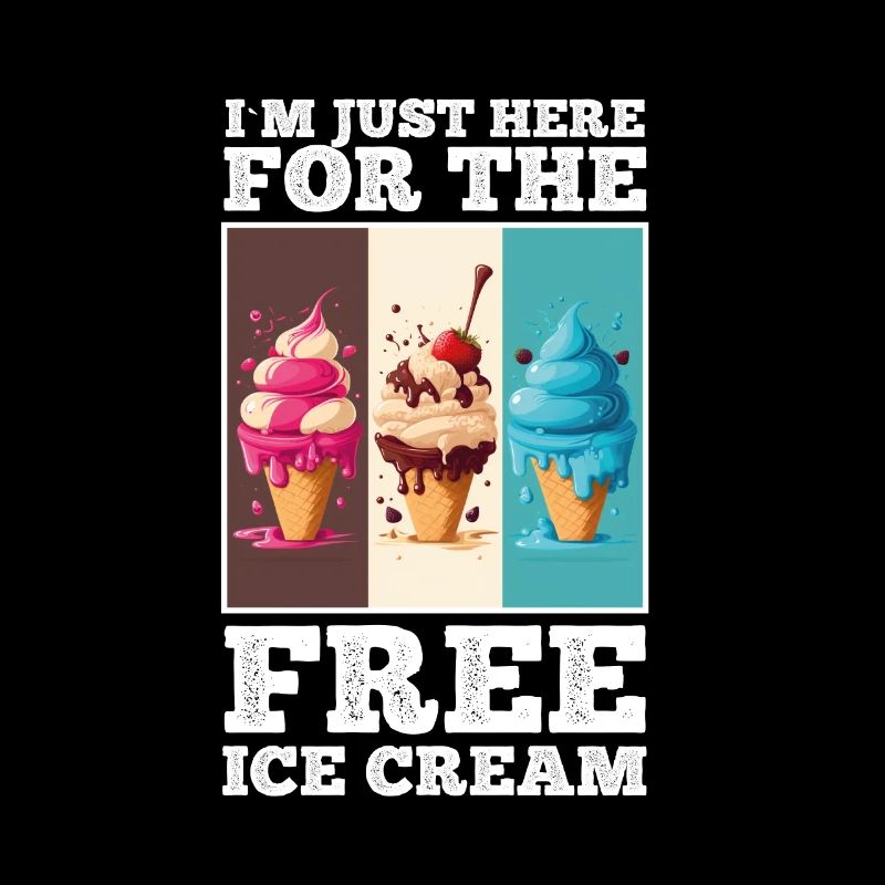 Eis Eiscreme Soft Eis Ich bin wegen dem Eis hier