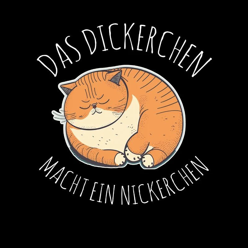 Das Dickerchen macht ein Nickerchen Katze Schlafen