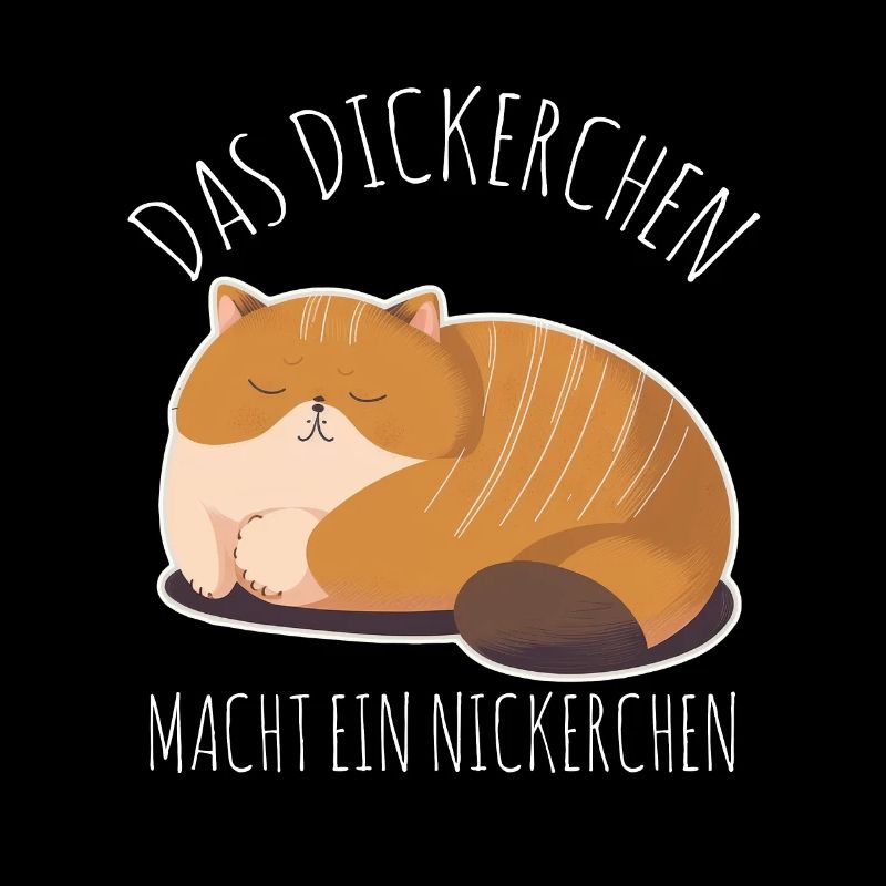 Das Dickerchen macht ein Nickerchen Katze Schlafen