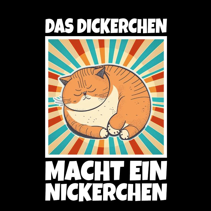 Das Dickerchen macht ein Nickerchen Katze Schlafen