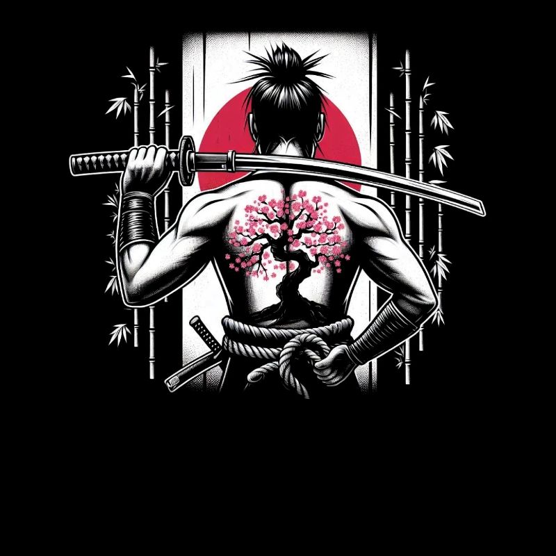 Samurai Ronin Schwertkampf Krieger Geschenk