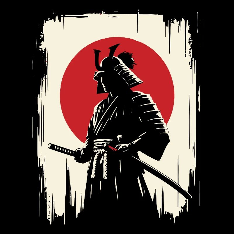Samurai Ronin Schwertkampf Krieger Geschenk