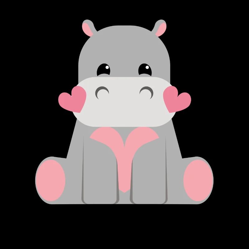 Süßes Nilpferd Hippo Kinder