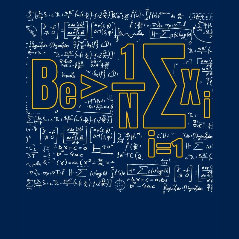 Mathe-Wortspiel – Sei größer als der Durchschnitt