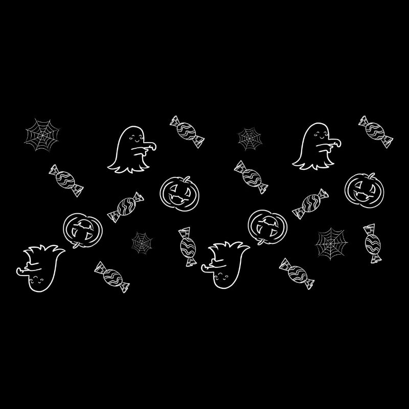 Cute Halloween Pattern | Ghosts, Pumpkins & Candy