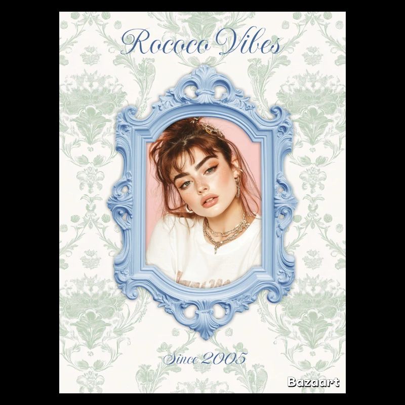 Bilderrahmen hellblau