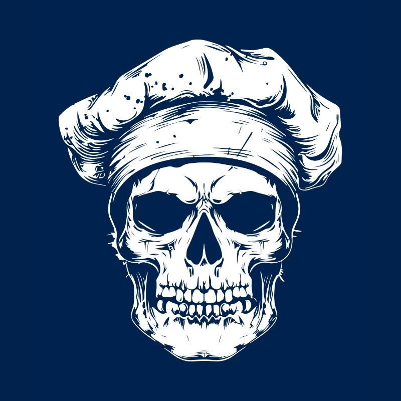 Koch Skull Skeleton Chef
