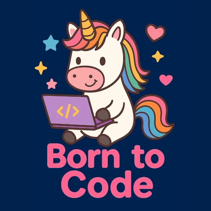 programmierendes Einhorn