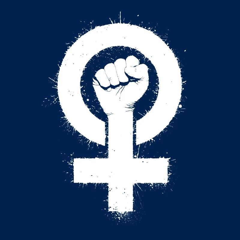 FÉMINISME LOGO blanc